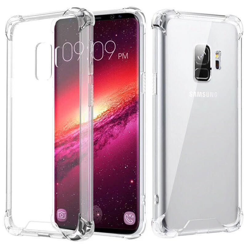 1 шт. прозрачный защитный чехол для Samsung Galaxy S7 Edge S8 Active S9 Plus Note 5 8 9 C5 C7 C8 C9 Pro
