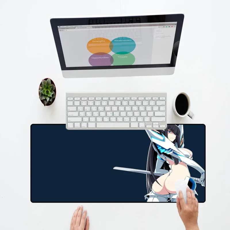 XGZ принт сексуальный мультфильм большой размер коврик для мыши Kill La Kill настольные коврики игровая клавиатура плеер коврик для мыши ноутбук для геймеров подарок