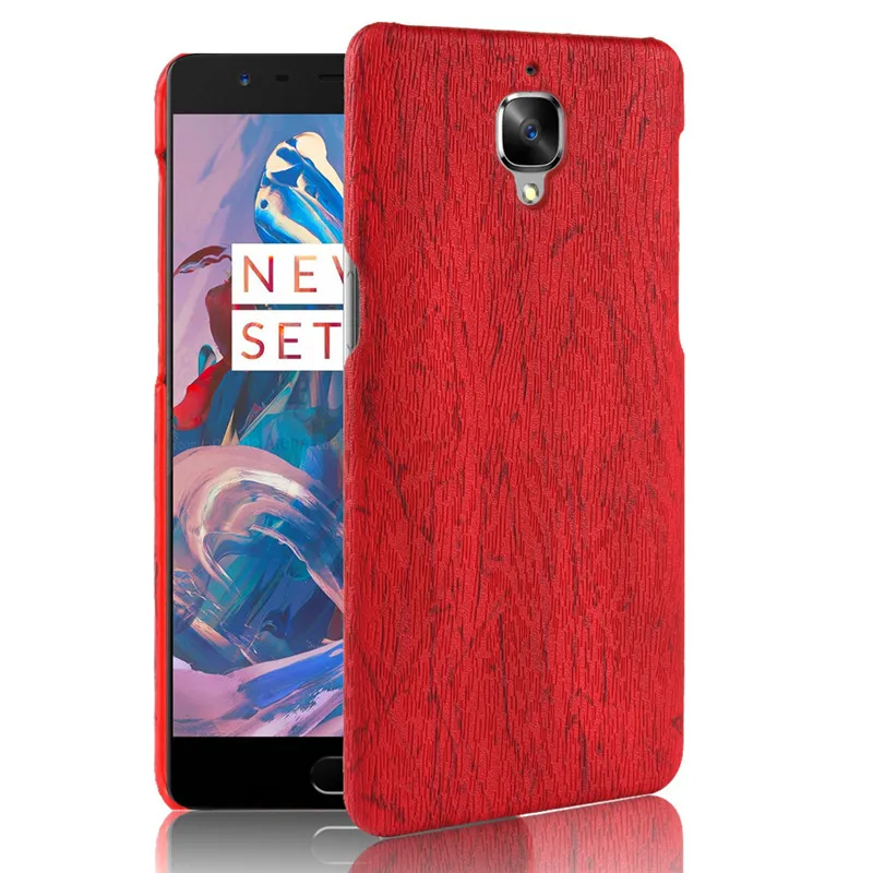 Чехол One Plus 3T Oneplus3 Жесткий ПК с текстурой под дерево + обложка на заднюю панель из