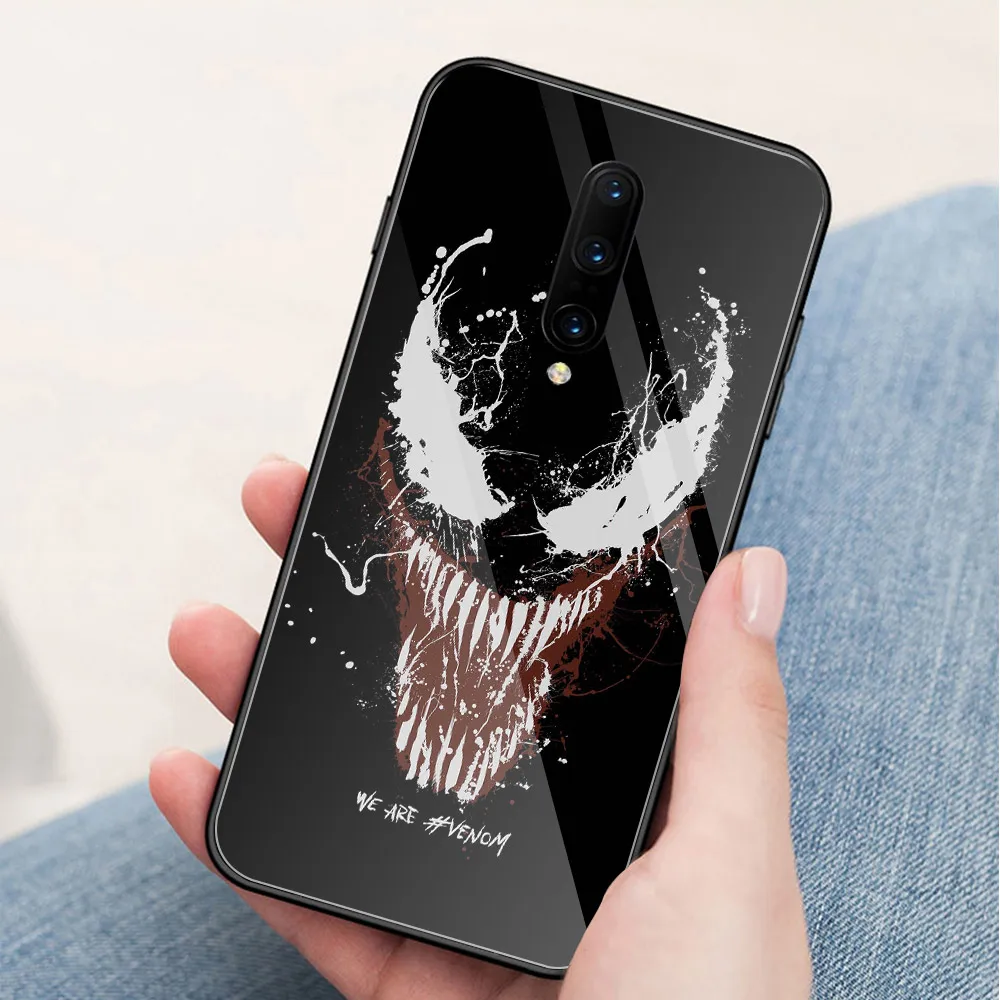 Чехол для Oneplus 6 стеклянная задняя крышка Venom t чехол 1 + 5 5t 6t 7 pro | Мобильные телефоны