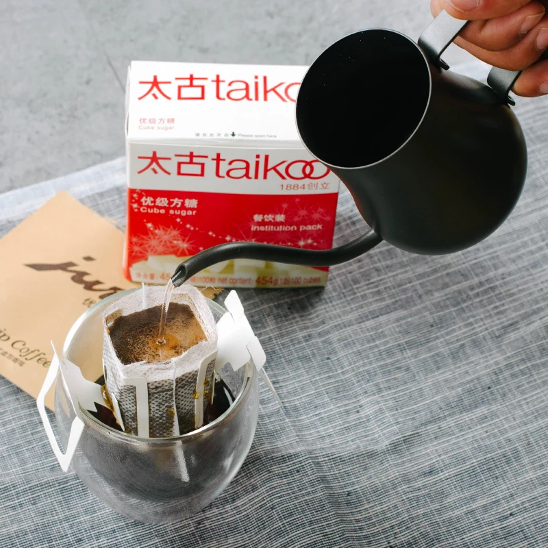 hanging ear hand blunt pot of coffee Household 304 stainless steel mini fine narrow mouth | Дом и сад