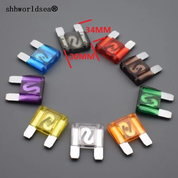 

Shhworldsea 100pcs Assorted MAXI Fuse 20A 30A 40A 50A 60A 70A 80A 100A 120A Auto Fuse Blade Fuse for Automotive