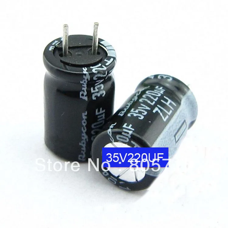 35 V 220 мкФ 8 * 11 5 мм 105 град. алюминиевый электролитический конденсатор материнской