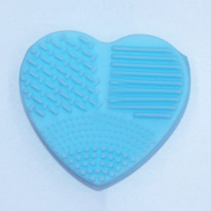 Силиконовая губка для удаления макияжа в форме сердца коврик промываемый