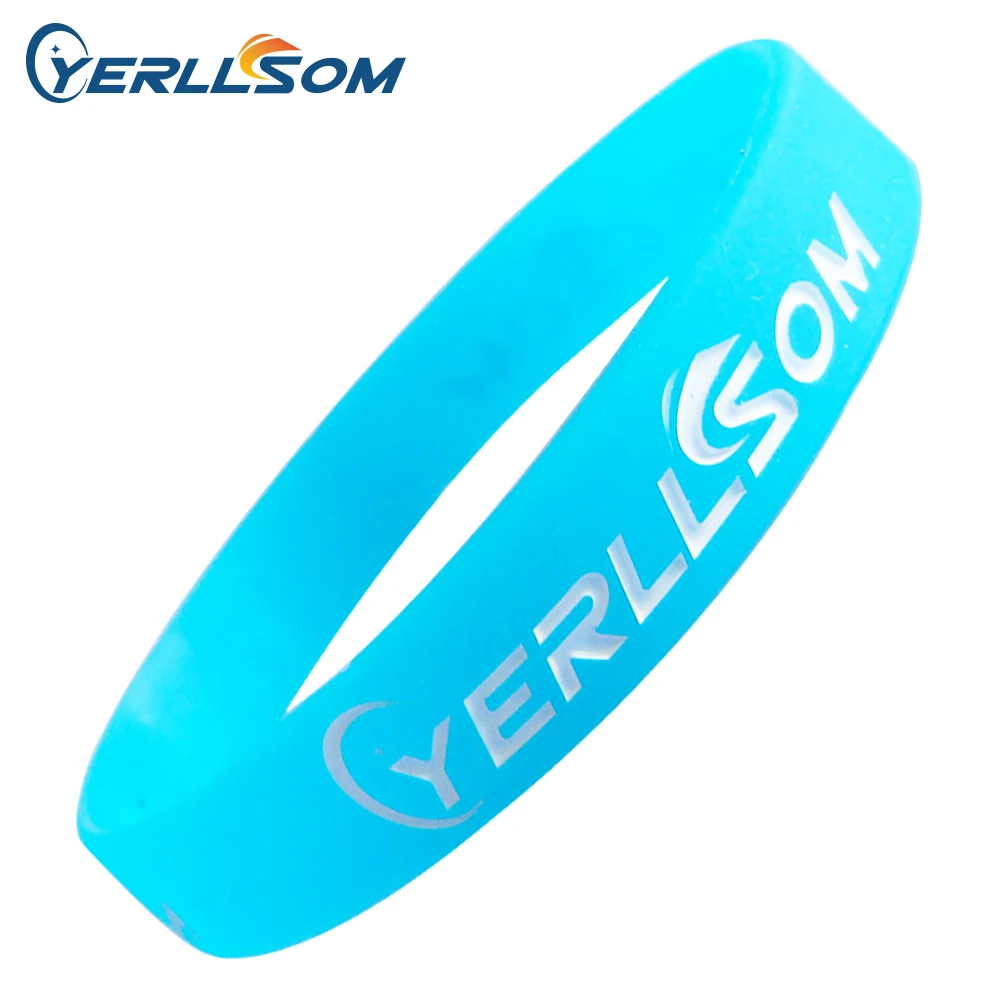 200PCS/lot Free Shipping Customized  Engraved and ink filled Rubber Silicone Bangles For Events Y060103