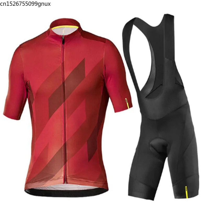 Летние Команда Pro Для мужчин Mavic Велоспорт Джерси для езды на велосипеде Костюмы 16D l Pad Велосипедная форма гоночный мотоцикл форма Велосипедная форма