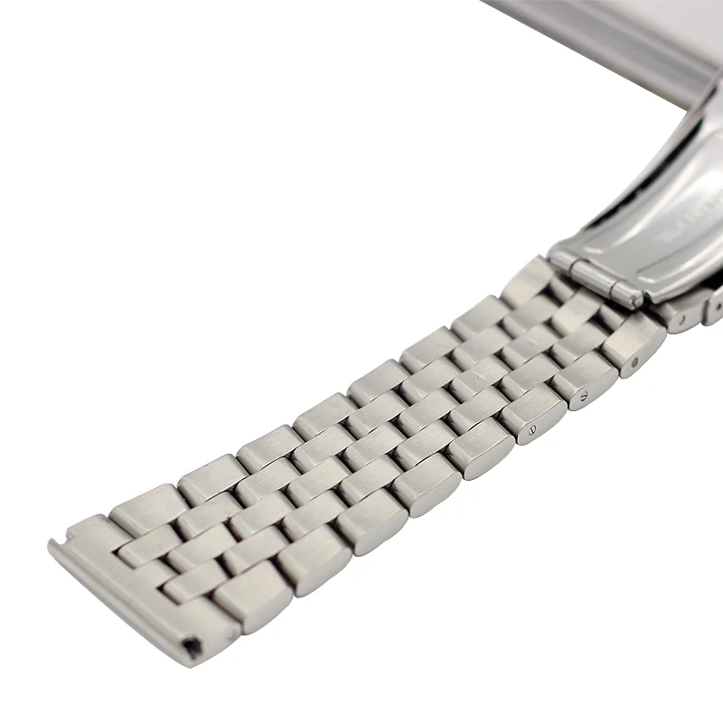 24 мм полированный твердый браслет для часов из нержавеющей стали мужской ремешок
