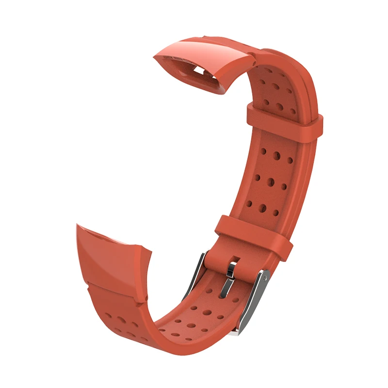 Orange Red Ремешок для Honor Band 4, ремешок для Honor Band 5, браслет для huawei Honor Band 5, силиконовый ремешок для часов, смарт-браслет, аксессуары - Цвет: Orange Red