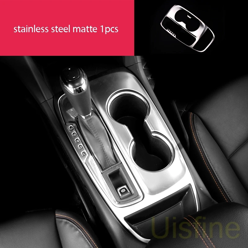 stainless matte 1pcs Матовая Внутренняя подъемная панель из нержавеющей стали, центральное управление, Воздушная розетка, декоративная для Chevrolet Equinox - Цвет: stainless matte 1pcs