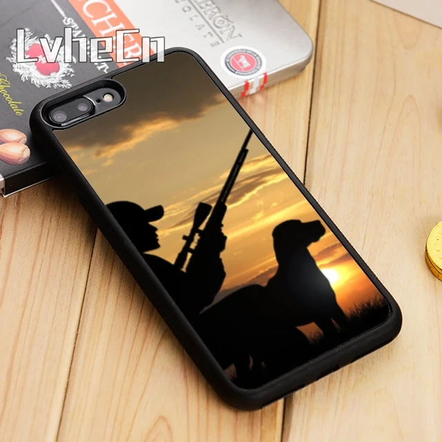 Спортивный чехол для телефона LvheCn охотничий человек собака iPhone 5 6 s 7 8 plus 11 12 Pro X XR XS