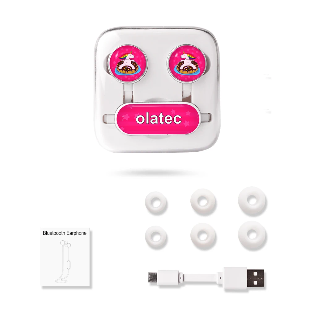 Новый olatec горячая Распродажа bluetooth наушники с единорогом беспроводные упаковкой