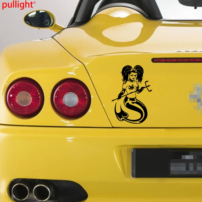 Attractive Mermaid Girl Fish Tail Fantasy Trident Car Truck Window Vinyl Decal Sticker | Автомобили и мотоциклы