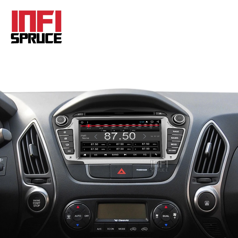 Infispruce ZIX357071 android 7 1 автомобильный dvd плеер gps для hyundai IX35 Tucson 2009 2010 2011 2012 2013 обоих