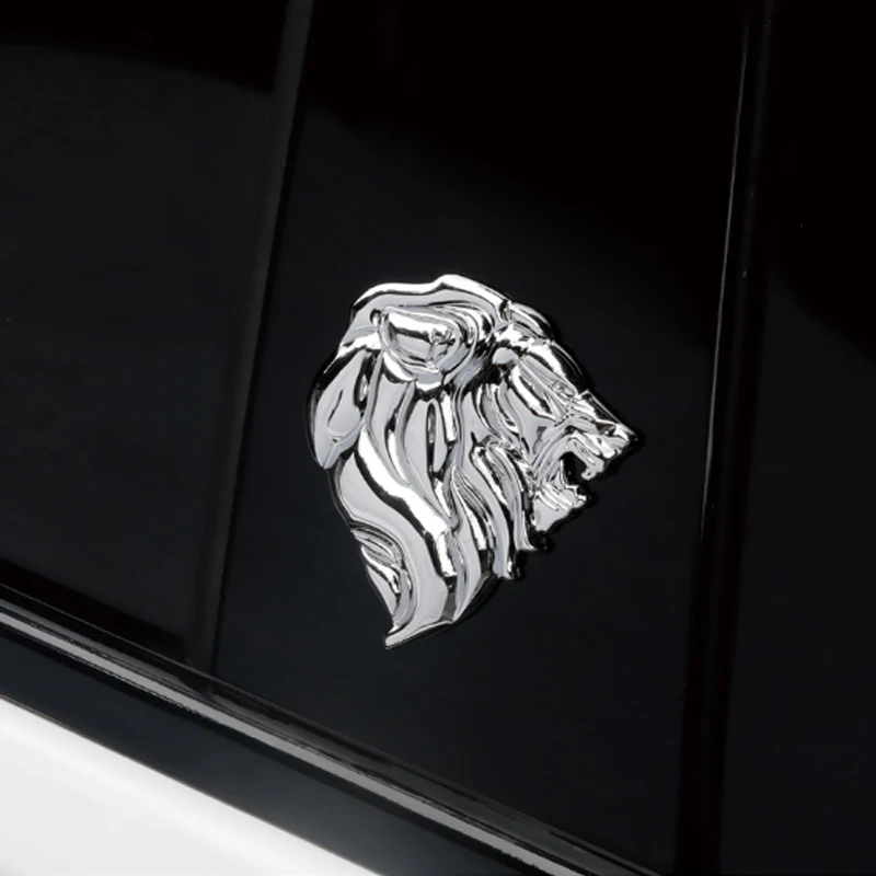 1 шт. 3D металлическая Львиная головка автомобиля боковой Fender задний багажник