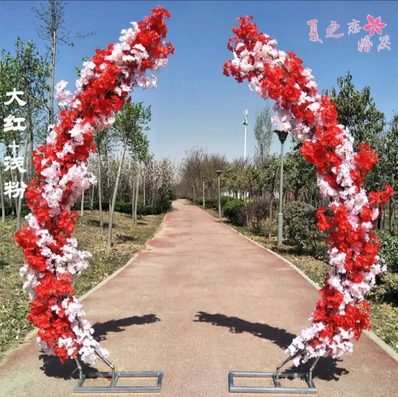 

Customized Cherry Blossom Gate Cherry Blossom Road Leads Moon Road Leads Cherry Blossom Arch Frame of Huamen Cherry Blossom