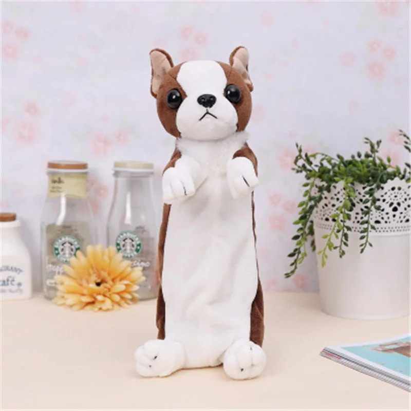 2019 Kawaii Animal школьная мягкая плюшевая игрушка Чихуахуа сумка для собак Papelaria пенал