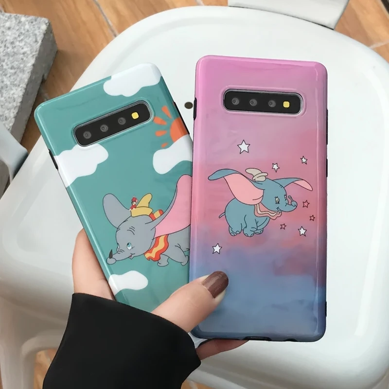 YHBBCASES чехол для телефона с мультяшными животными Samsung Note 10 Plus Galaxy S10 5G S8 S9 8 9 Funny Dumbo