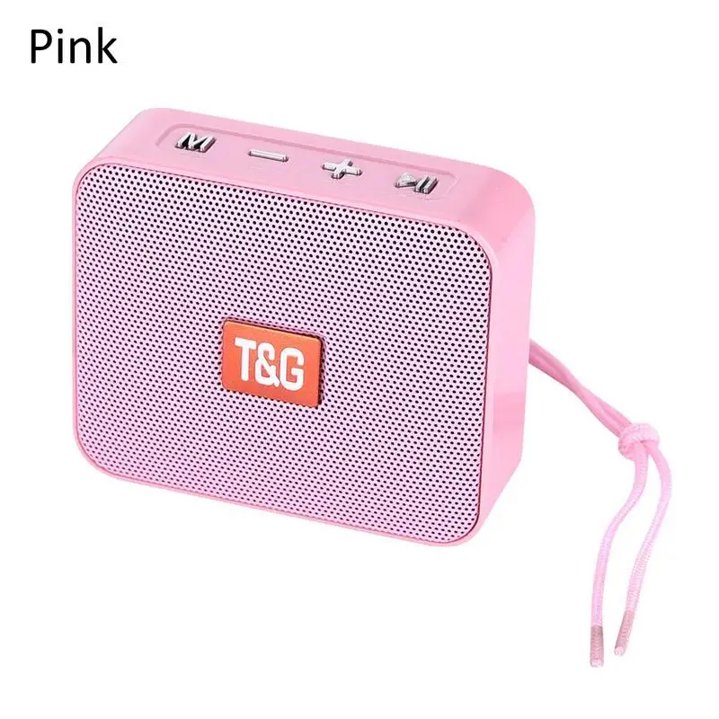 TG166 Мини Bluetooth динамик инновационный квадратный портативный беспроводной Micro TF карта бас для кемпинга на открытом воздухе пляж спорт бассейн Вечерние - Цвет: Pink