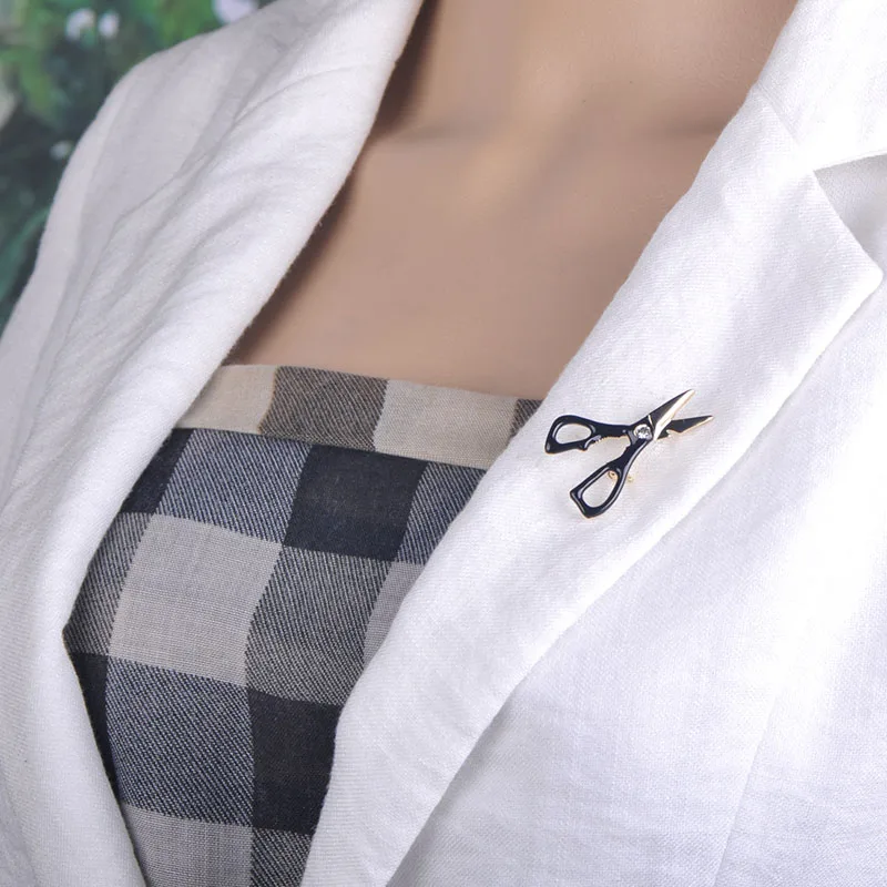 Эмалированные ножницы Funmor броши для женщин и мужчин аксессуары костюма пальто