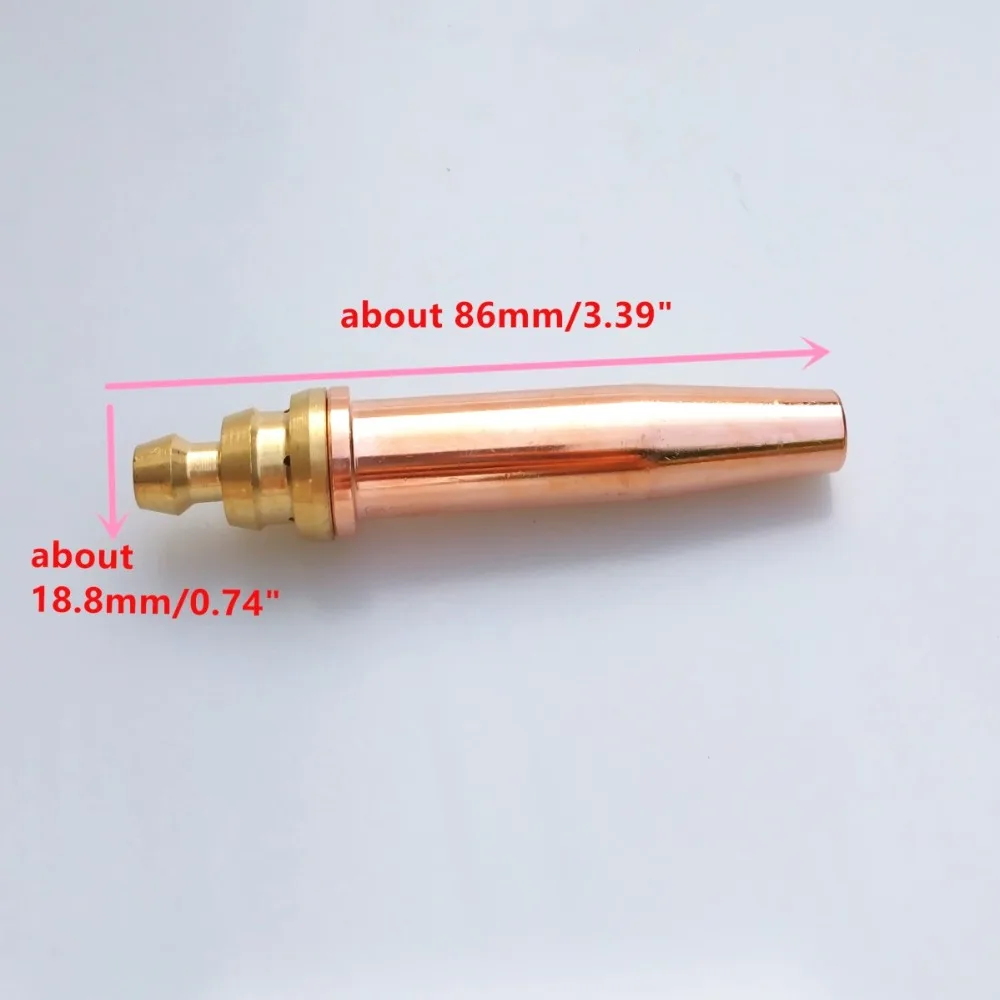 10 шт. PNME сопла для газовой резки/Насадки размер от 1/3" до 1/8" для опционной кислородной пропановой газовой режущей машины/фонарь аксессуары сопла