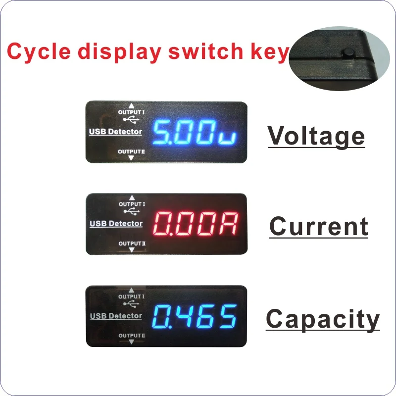 5 шт. USB тестер для измерения емкости и напряжения|usb tester|capacity testerdisplay voltage |