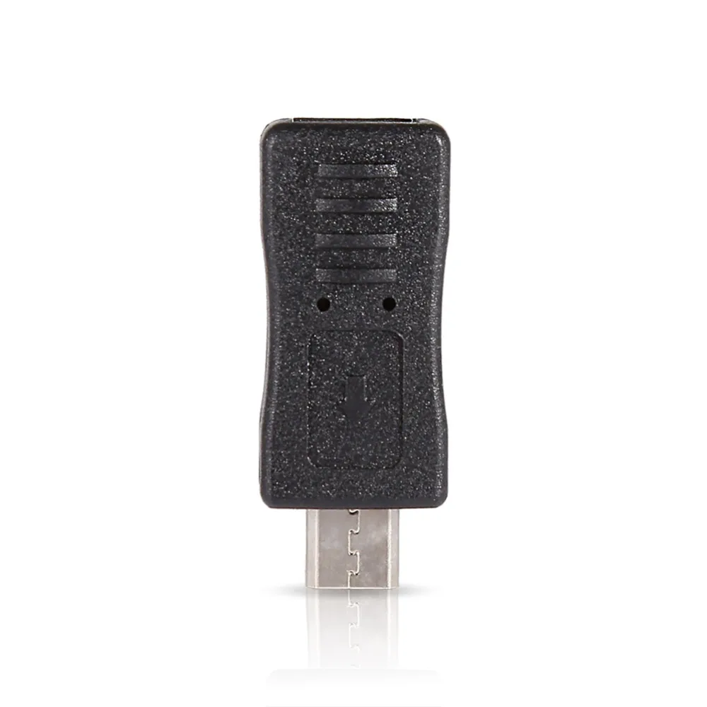 Micro USB мужчина к Mini USB Женский хост-адаптер соединитель конвертер адаптер Черный