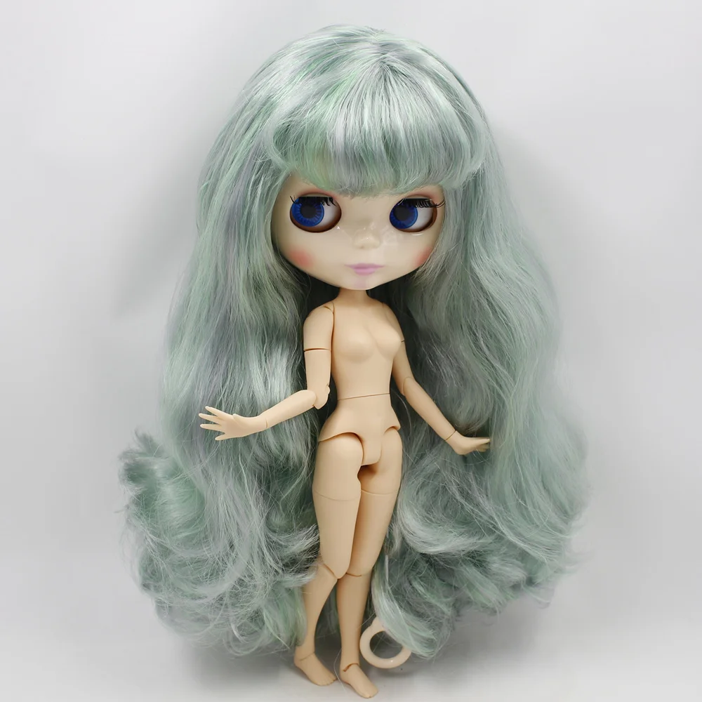 Кукла Blyth ICY DBS Серия № 1049 bl1147/1/6 шарнирное тело зеленая серая с волосами BJD ob24 аниме