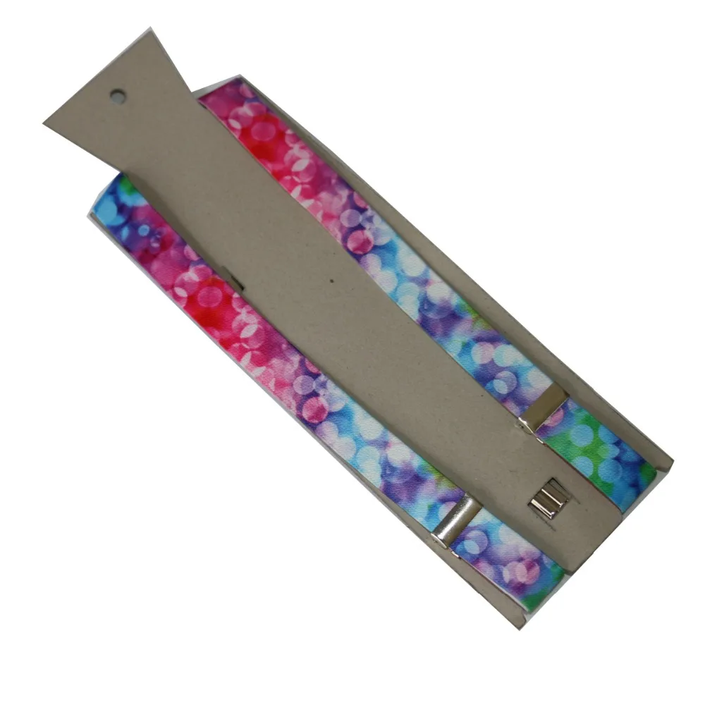 Женские/мужские Эластичные подтяжки с y образной спинкой широкие цветные в