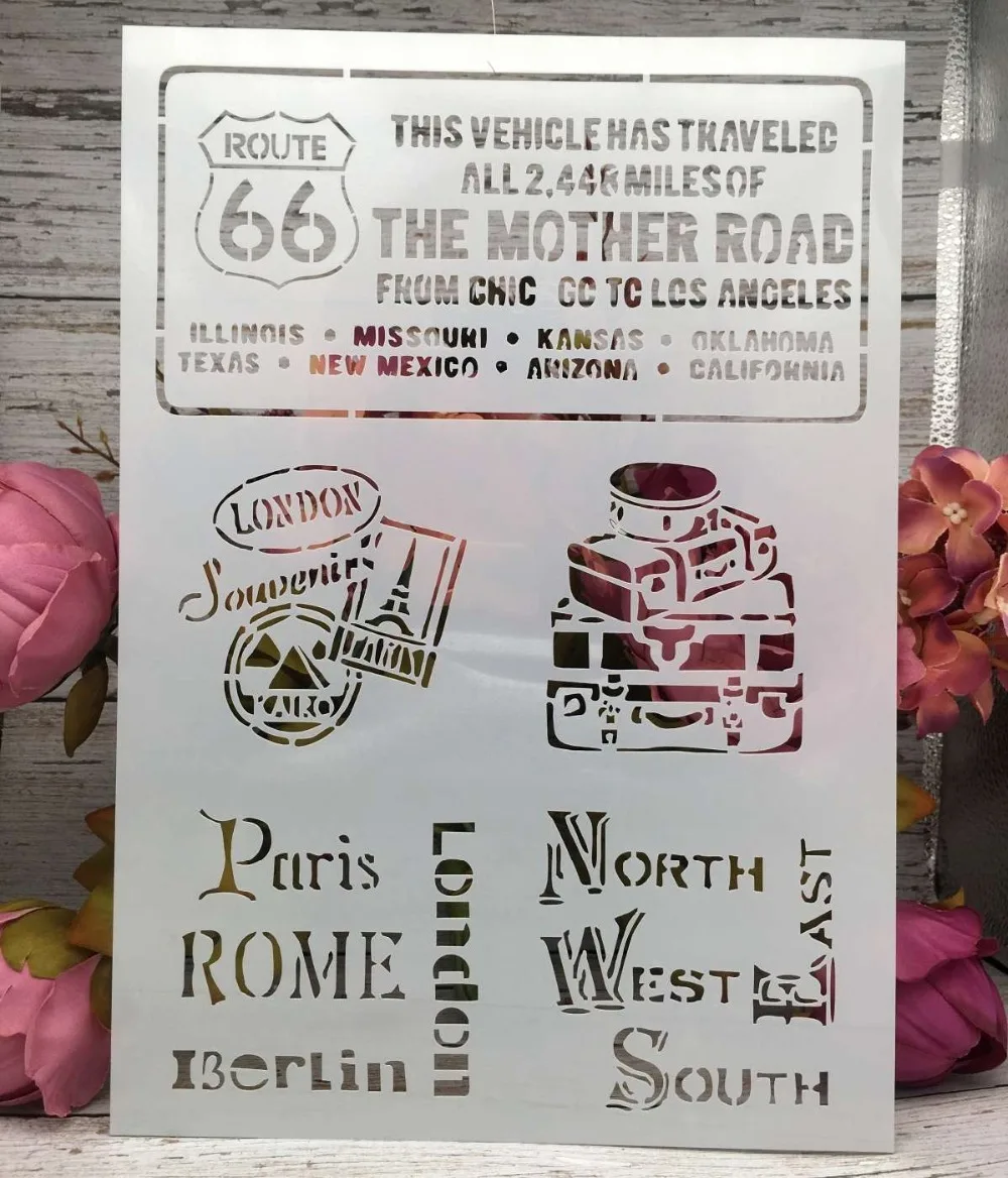 Трафареты для рукоделия 4 шт./компл. А4 раскраска скрапбукинга декоративная