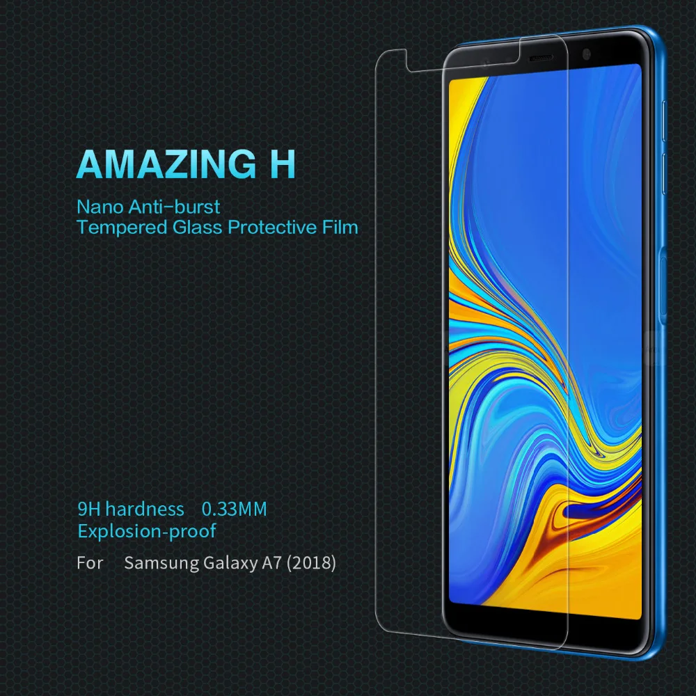 Пленка Nillkin из закаленного стекла для Samsung Galaxy A7 (2018) Amazing H Nano противовзрывная