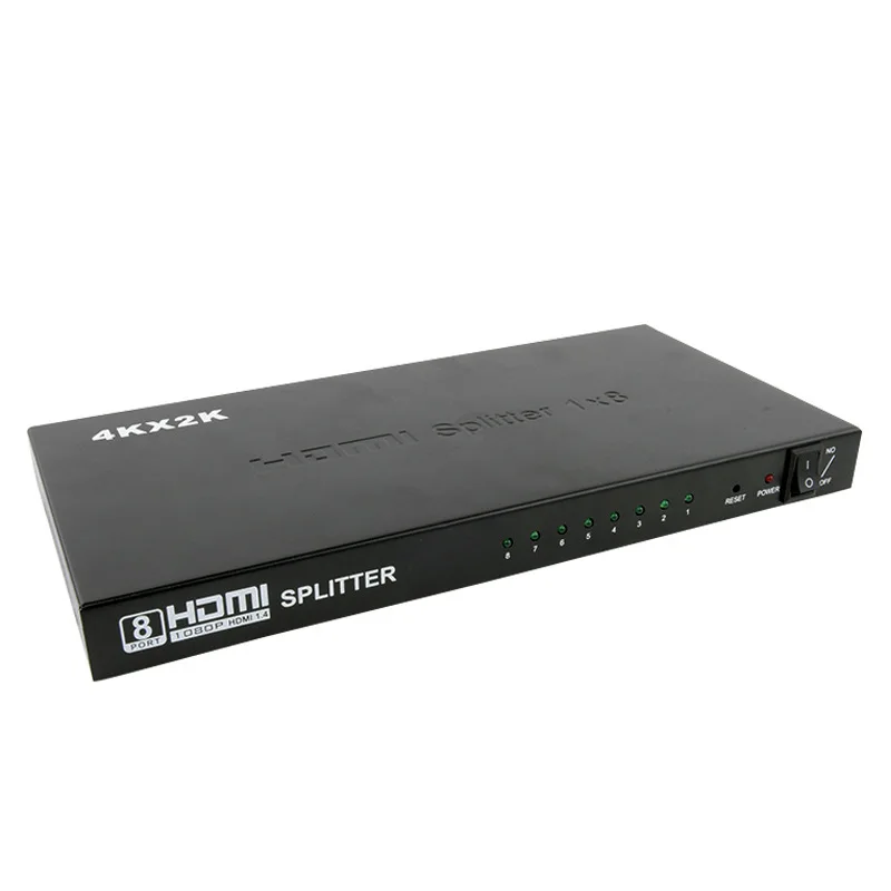 Baolyda 1x8 8 порта hdmi сплиттер с питанием Full Ultra HD 4 K/2 K и 3D разрешения аудио