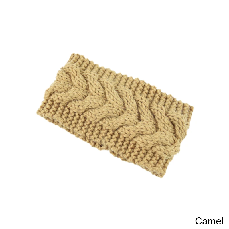 Женские зимние шапки, модные зимние вязанные шапочки Skullies Beanies, аксессуары для волос - Цвет: camel