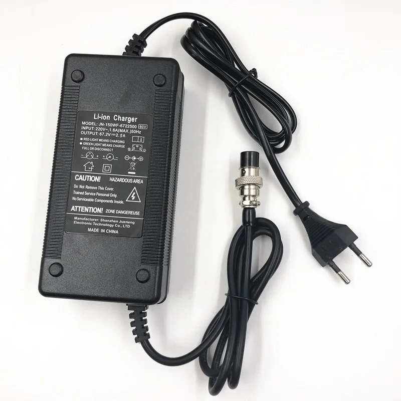 Устройство для тачки литиевая батарея зарядное устройство 60 в 67.2V2A для 16 S литий-ионный Lipo батареи