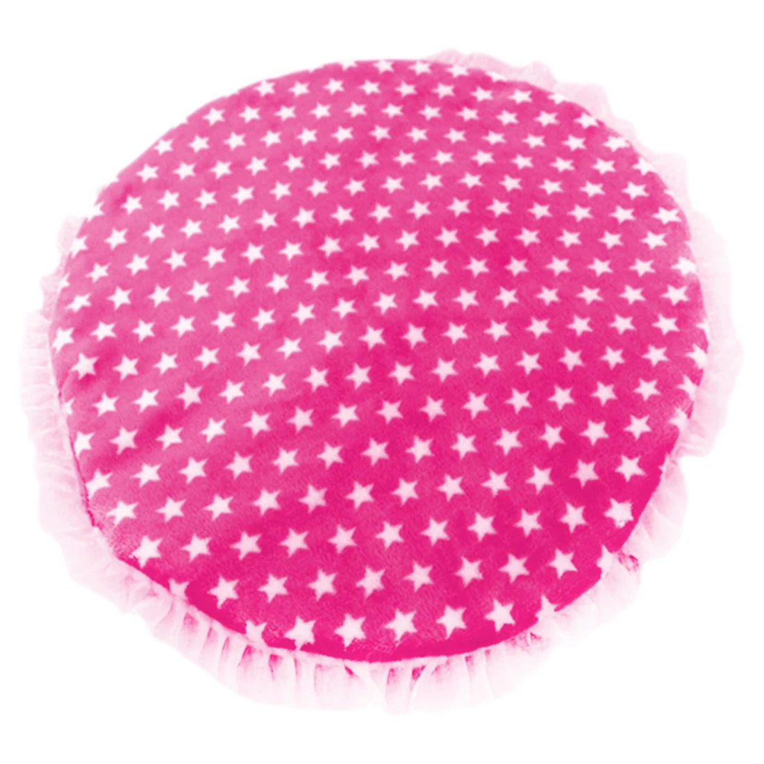 Pink Star Зимняя теплая круглая кровать для собаки мягкое Флисовое одеяло для животных кошачий наполнитель щенок коврик для сна прекрасный Матрас Подушка для маленьких средних собак кошек - Цвет: Pink Star