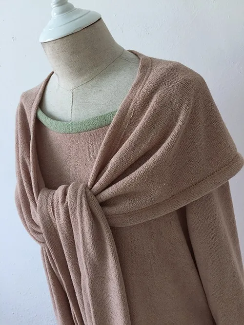 Мори девушка Лолита утолщаются вязаное платье Vestido Oncinha Tunique повседневное Новинка женский вязанный шарф платья Boho зимняя одежда