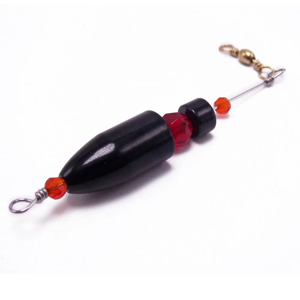 

CATCHSIF 5pcs inline Fishing Carolina Ready Rigs Bullet weights glass beads Finesse drop shot tournaments lure sinking using