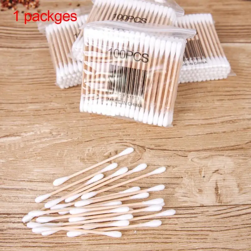 100 шт./пакет Для женщин Красота ватным тампоном макияж ватные составляют