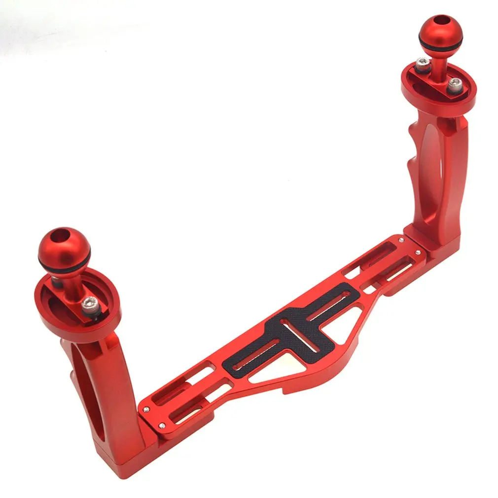 Diving Camera Stabilizer Underwater Grip Handheld Holder Double-Arm Tray Support Stabilizer Holder Cage Selfie Mount For GoPro