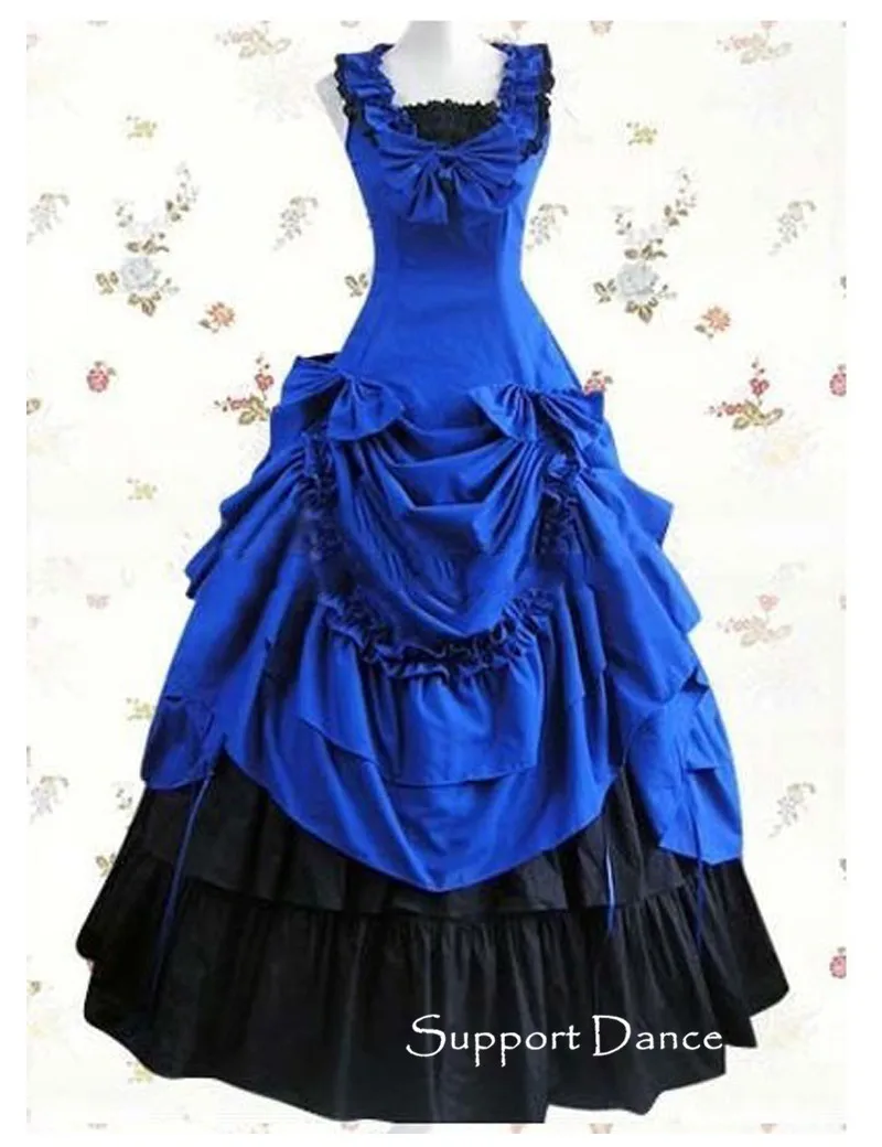 

Custom Made Ruffles Bows Long Lolita Dress L46