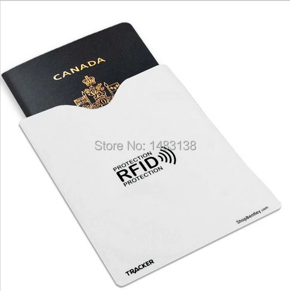 100 шт. защитный Алюминиевый Чехол для паспорта с блокировкой радиочастотной