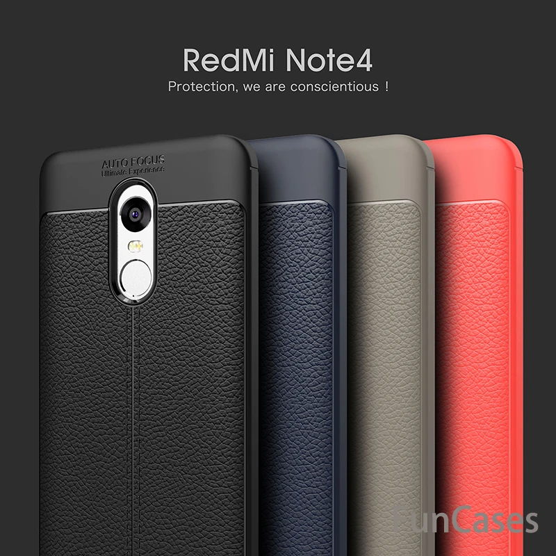 New Luxury Ultra-Thin Soft TPU Cases for Xiaomi Redmi Note 4 4X Case Leather Phone Mi6 4A | Мобильные телефоны и