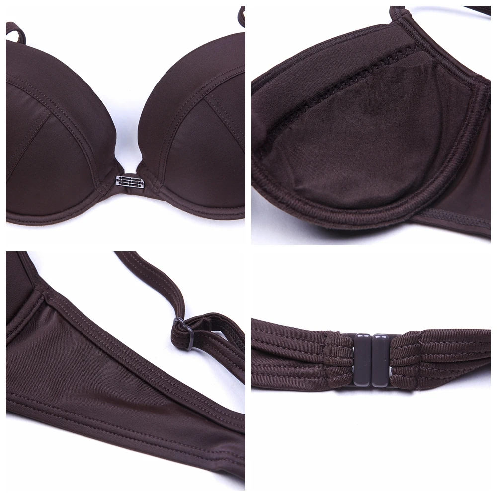 2019 женский бюстгальтер с регулируемым плечевым ремнем купальник на косточках