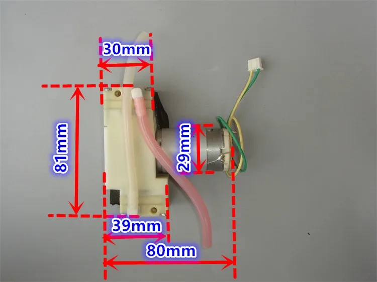 Двухсторонний микро вакуумный насос всасывающий диафрагменный с силиконовой