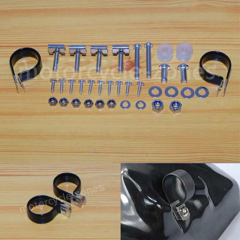 Нижние вентилируемые обтекатели монтажный комплект зажимы для Harley Touring Road King Electra