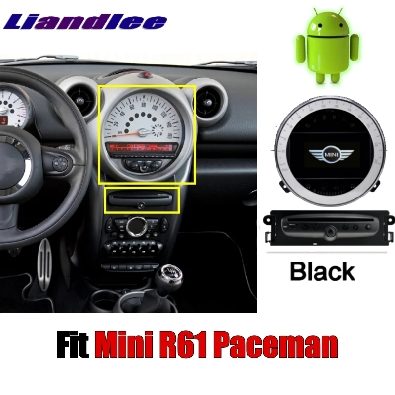 Liandlee Android без dvd-плеера CarPlay адаптер для мини Paceman R61 2013~ Автомобильный мультимедийный NAVI автомобильный Радио gps Карта Навигация