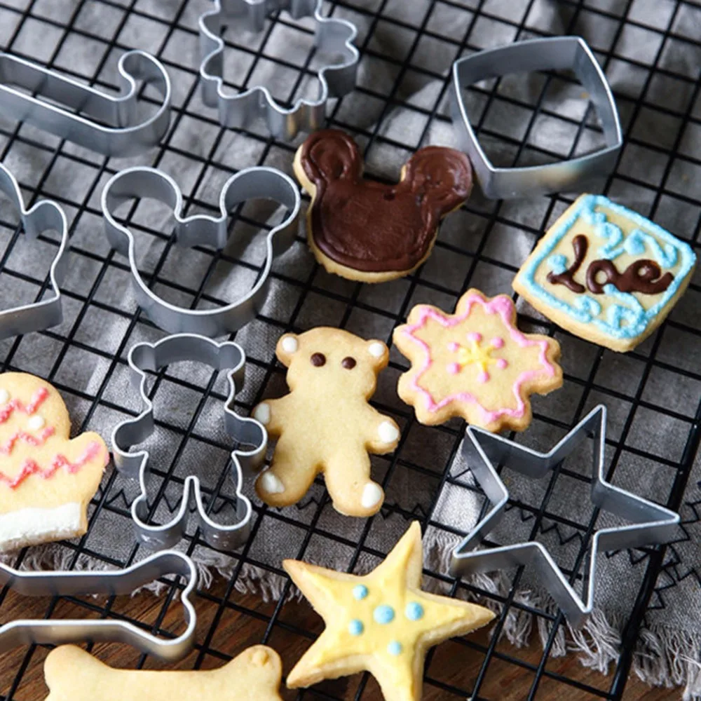 Новые различные милые узоры для украшения тортов резаки помадки форма кухни