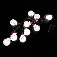 102030leds snowman string lights led fairy string lights santa lights battery powered holiday christmas party decoration
