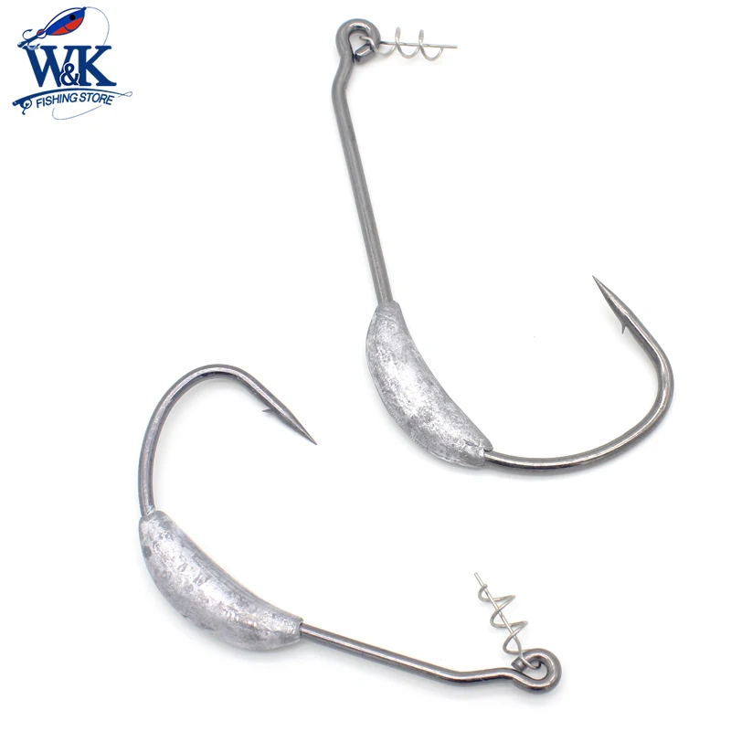 Горячая продажа Weedless крючки для Червяков с 26 г и 24 взвешенные рыболовные