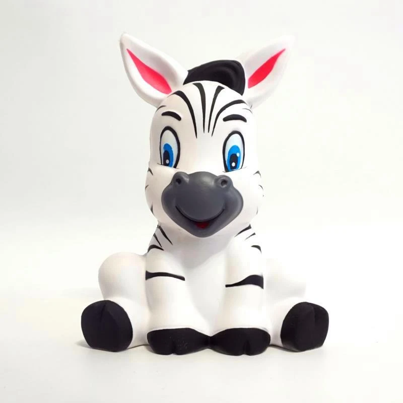 WNNL053 Kawaii Jumbo Animal Squishy Zebra антистрессовые игрушки лошадь Squishy медленно поднимающиеся мягкие детские забавные новые игрушки Squeeze Рождественский подарок - Цвет: WNNL053