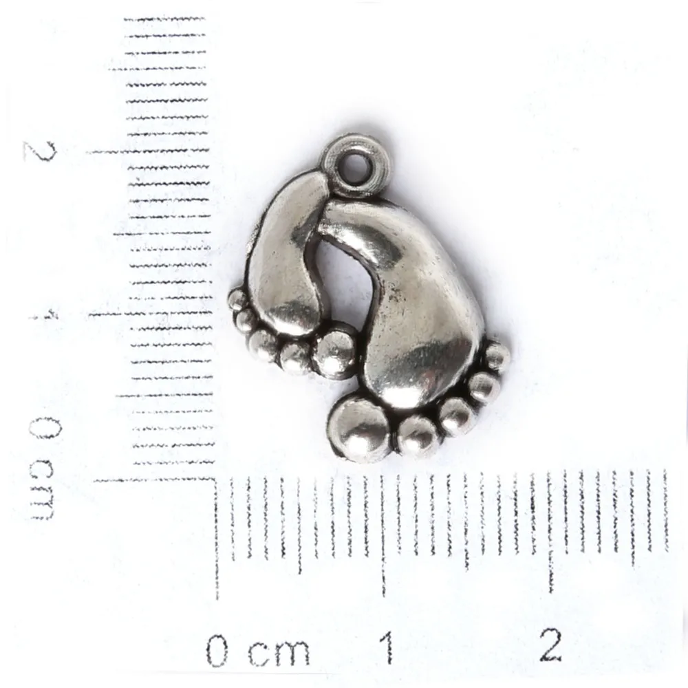 Горячая Распродажа, 7 шт./лот, 20x17 мм, античное покрытие серебром, металлическая Милая подвеска в виде маленькой лапки для изготовления ювелирных изделий, сделай сам, рукоделие